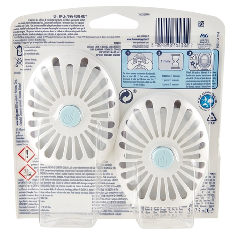 Ambi Pur Bagno 2in1 Elimina e Previene, Profumatore per Ambienti, Oceano, 2 Deodoranti, 2 x 7,5 ml
